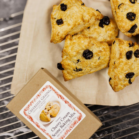 Traverse City cherries, Montmorency cherries, scone baking mix, cherry cream, Friske Farm Market