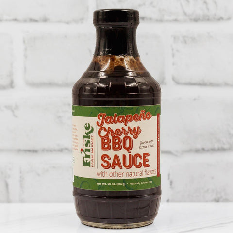 small batch made, Michigan made, Montmorency Cherries,
Jalapeno cherry bbq sauce
