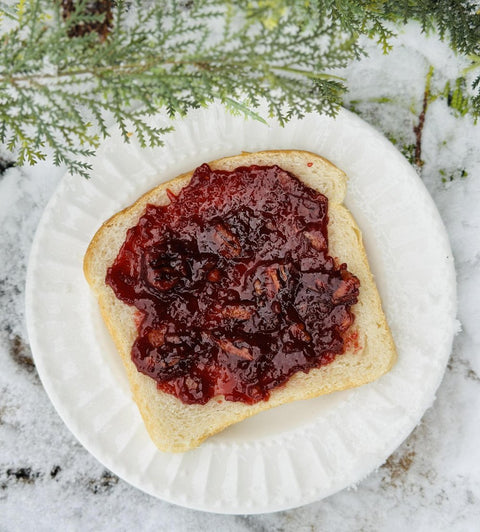 Traverse City Cherries
Montmorency Red Tart Cherries
Small batch
spiced cherry pecan butter on bread
