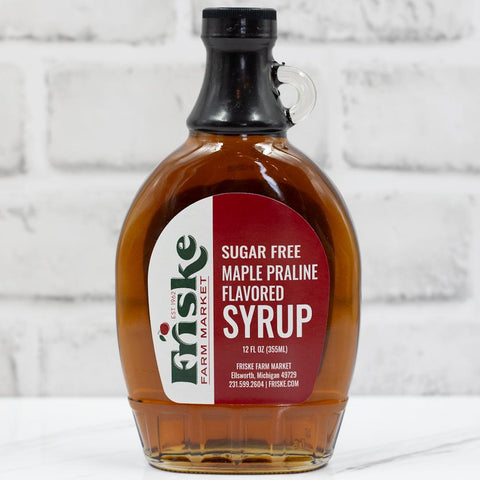 Michigan fruit syrup
sugar free
maple praline syrup