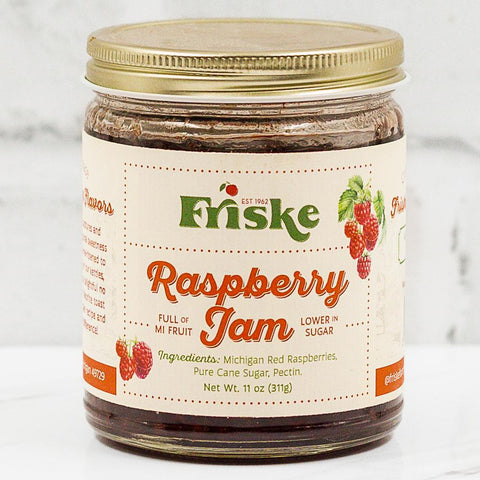 Michigan made small batch Michigan grown fruit raspberry jam and preserves