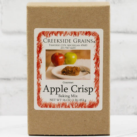 locally made apple crisp baking mix traverse city michigan