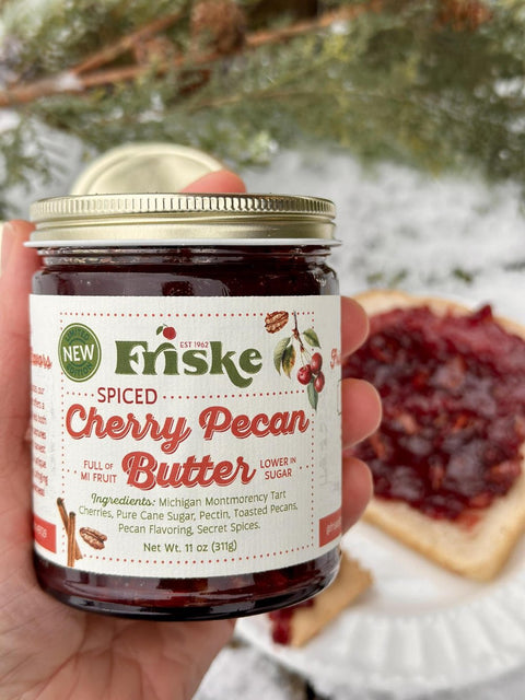 This Spiced Cherry Pecan Butter is full of Michigan Grown Cherries and warm spices 