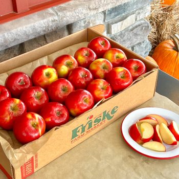 Crimson Crisp Apple Box with fresh Michigan apples