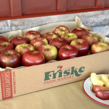 Evercrisp Apple Gift Box with fresh Michigan apples